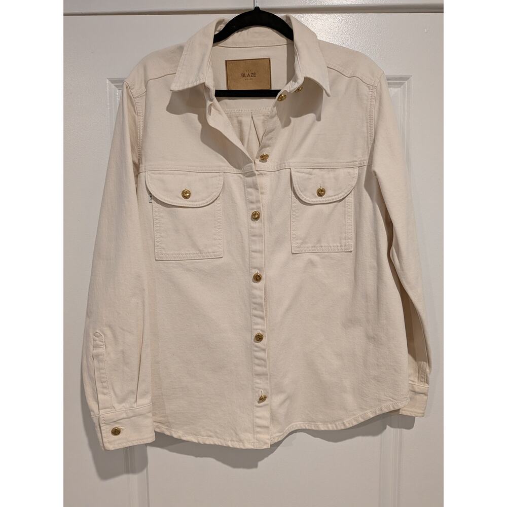 100% Authentic Blaze Milano Nariida Almond Denim Berber Shirt